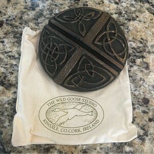 Celtic Love Cross The Wild Goose Studio Bronze Wall Plaque Ireland